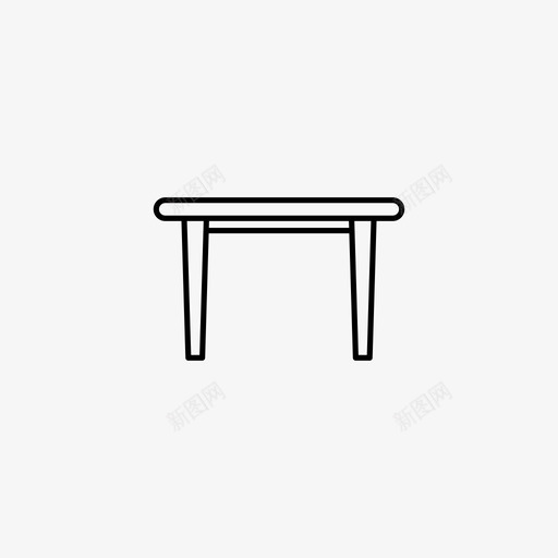 桌复古斯堪的纳维亚图标svg_新图网 https://ixintu.com 凳子 复古 斯堪的纳维亚 桌 终极复古家具系列 边桌