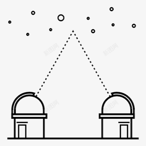 太空观测天文发现图标svg_新图网 https://ixintu.com 发现 天文 太空观测 望远镜