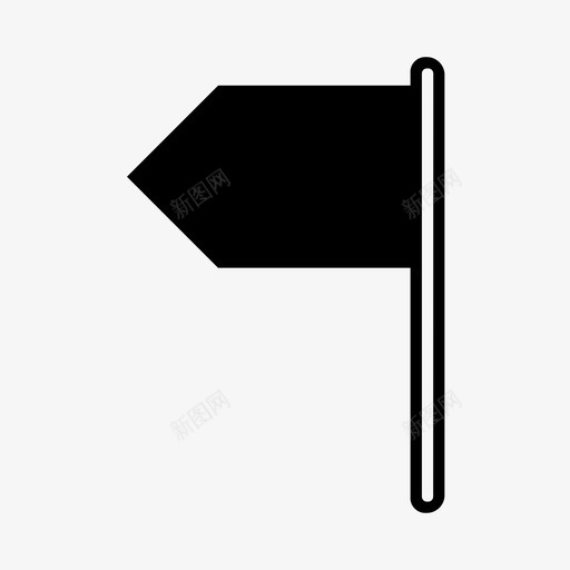 旗箭标图标svg_新图网 https://ixintu.com 旗 标 浪 箭