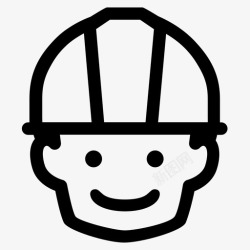 施工员标志施工员施工员帽安全帽图标高清图片