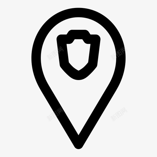 安全地图密码gps屏蔽图标svg_新图网 https://ixintu.com gps 地图密码粗体 安全地图密码 屏蔽