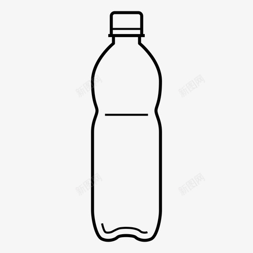 塑料瓶500毫升水合图标svg_新图网 https://ixintu.com 500毫升 塑料瓶 水 水合 水容器 液体