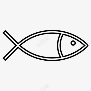 鱼活动基督教图标图标