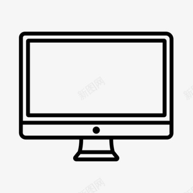 台式电脑家用电脑显示器图标图标