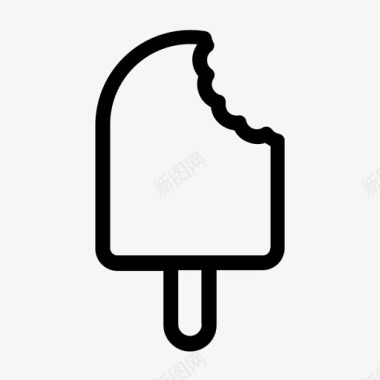 冰棍奶油冰淇淋图标图标