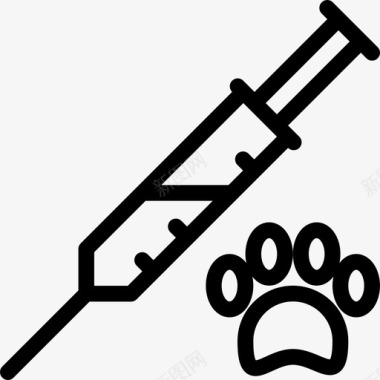 宠物注射动物宠物商店图标图标