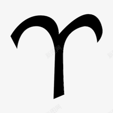 白羊座占星术星座图标图标