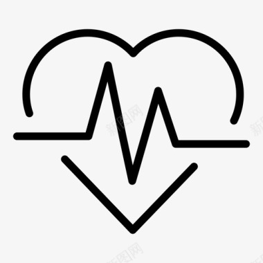心跳心脏病脉搏图标图标