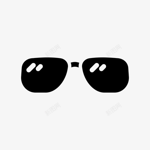 眼镜太阳镜购物必需品图标svg_新图网 https://ixintu.com 太阳镜 眼镜 购物必需品