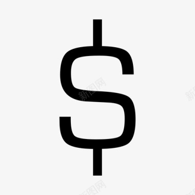 美元符号金融货币图标图标