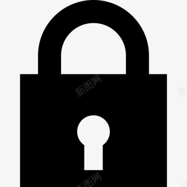 锁定挂锁安全接口符号仪表板图标图标