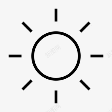 阳光亮度亮度控制图标图标