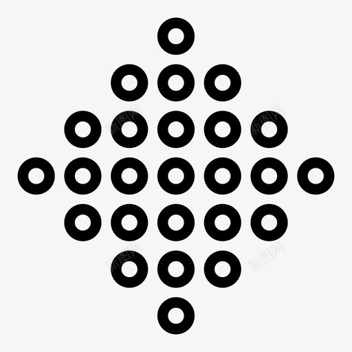 钻石圆点图标svg_新图网 https://ixintu.com 几何 几何形状 圆 正方形 点 钻石