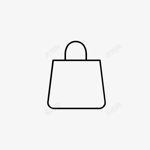 包女士包购物袋图标svg_新图网 https://ixintu.com 包 化妆包 女士包 购物袋