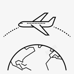 高度大气高空飞行飞机客机图标高清图片