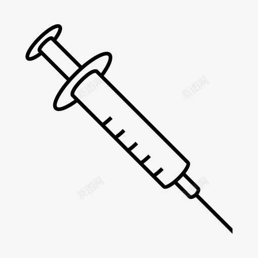 注射器血液针剂图标svg_新图网 https://ixintu.com 注射器 疫苗 血液 针剂 针头