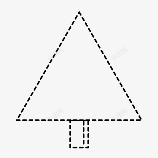 三角树自然户外图标svg_新图网 https://ixintu.com 三角树 户外 森林 植物 自然