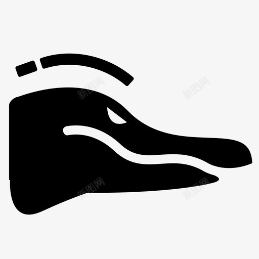 鳄鱼脸动物危险图标svg_新图网 https://ixintu.com 动物 危险 鳄鱼脸