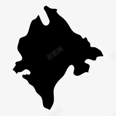 黑山国家东欧图标图标