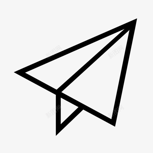 纸飞机飞行发送图标svg_新图网 https://ixintu.com fa薄变型 发送 纸飞机 飞行