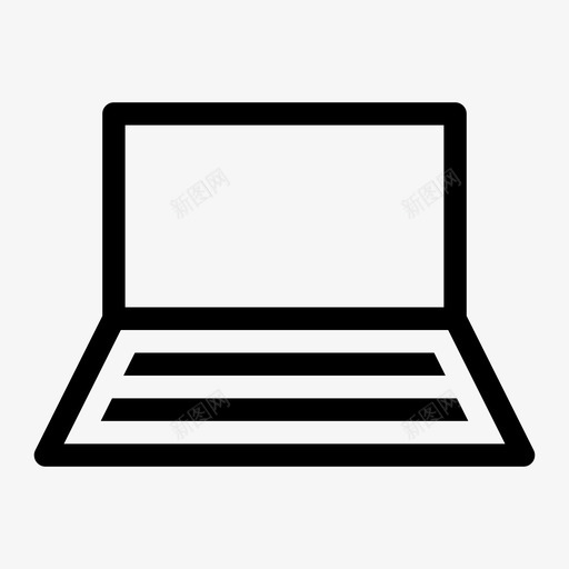 笔记本电脑macbook移动计算图标svg_新图网 https://ixintu.com macbook 个人电脑 瘦男人 移动计算 笔记本电脑