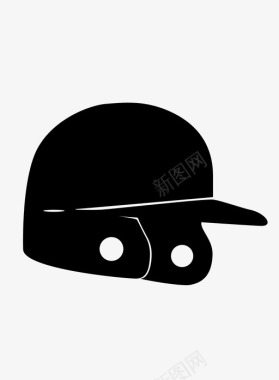 棒球头盔帽子运动图标图标