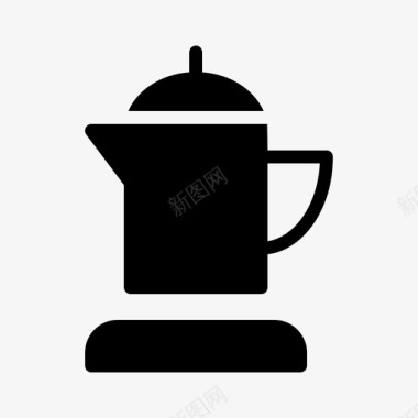 咖啡壶酒吧咖啡馆图标图标
