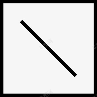 正方形对角线禁止方形ui线图标图标