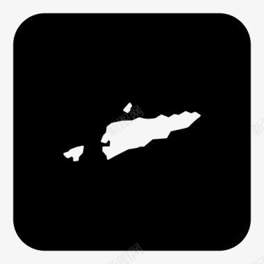 东帝汶国家位置图标图标