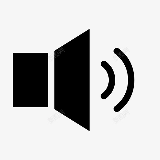 扬声器集市听觉声音图标svg_新图网 https://ixintu.com 听觉 声音 多媒体固态 扬声器集市 音量