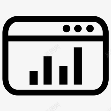 搜索引擎优化图分析条形图图标图标