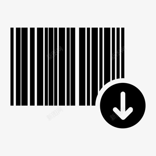 条码识别产品标识图标svg_新图网 https://ixintu.com 产品标识 条码下载 识别 购物