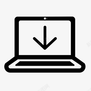 笔记本电脑设备关机图标图标