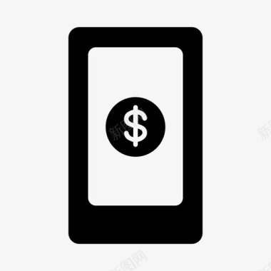 手机银行美元互联网图标图标