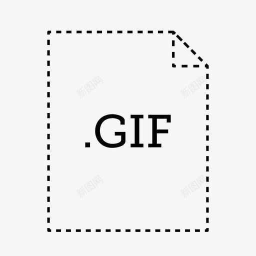 gif文件文档文件类型图标svg_新图网 https://ixintu.com gif文件 应用程序和文件类型 文件类型 文档