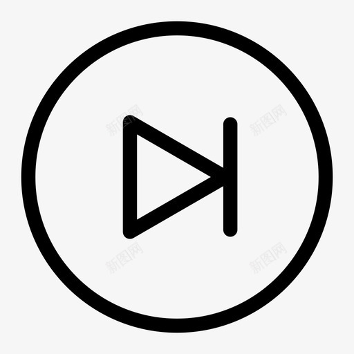 下一个箭头下一个结束图标svg_新图网 https://ixintu.com 下一个 最后一个 玩家控制 箭头 箭头下一个 结束