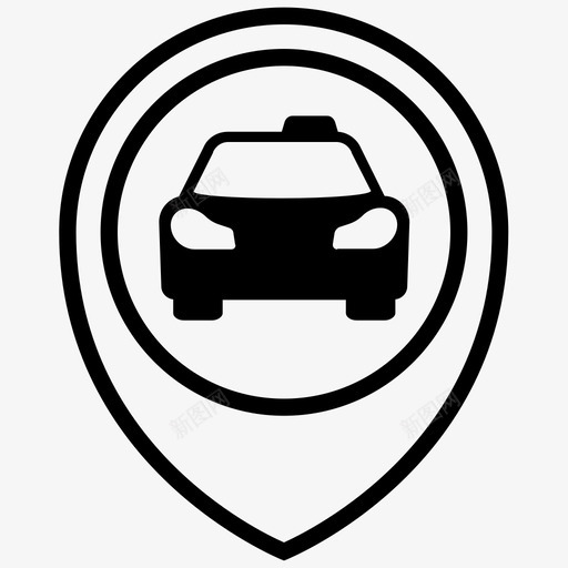 出租车点出租车汽车图标svg_新图网 https://ixintu.com 会议 出租车 出租车优步车 出租车点 汽车