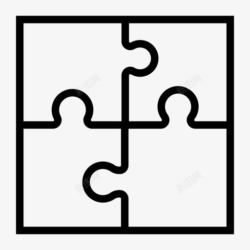 拼图游戏拼图块图标svg_新图网 https://ixintu.com 拼图 拼图块 拼图集 杂项行 游戏 策略