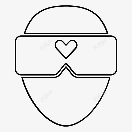 虚拟现实三维眼镜图标svg_新图网 https://ixintu.com 三维 可视化 护目镜 眼镜 虚拟现实 虚拟现实眼镜可视化