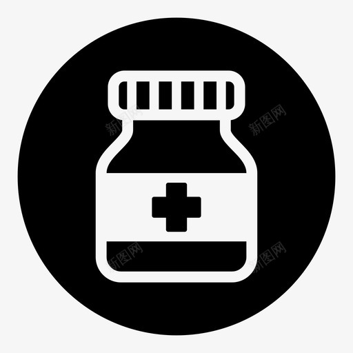 瓶子药品保健图标svg_新图网 https://ixintu.com 保健 医学字形3 瓶子 药品 诊所