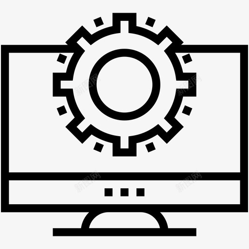 监视器设置coglcd图标svg_新图网 https://ixintu.com cog lcd web开发 启动和开发线图标 监视器设置 监视器配置