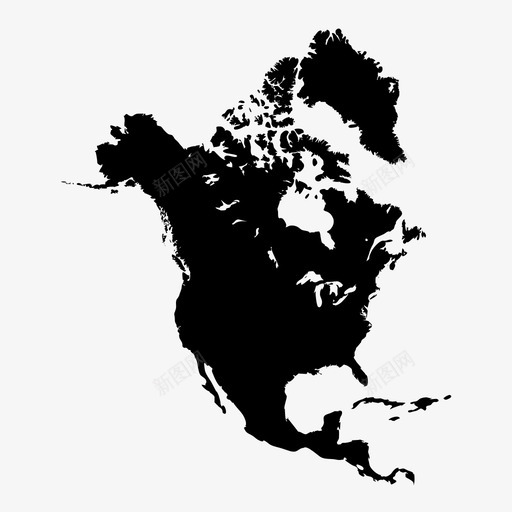 北美加拿大大陆图标svg_新图网 https://ixintu.com 加拿大 北美 北美地图 地图 墨西哥 大陆 美国