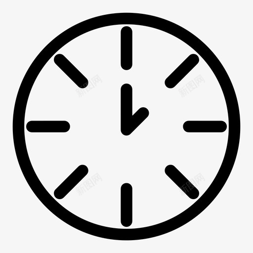 时钟截止日期小时图标svg_新图网 https://ixintu.com 分钟 小时 截止日期 手表 时钟 时间 笔划用户界面