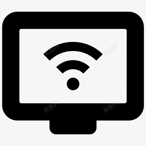 wifi电视屏幕智能电视图标svg_新图网 https://ixintu.com wifi电视 屏幕 无线电视 智能电视 现代电视 电视 电视第三卷