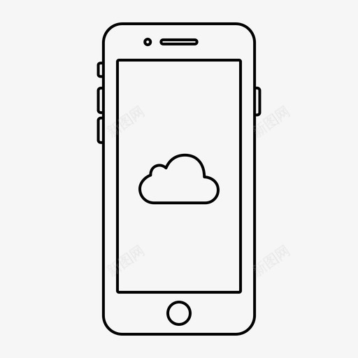 iphone应用程序icloud图标svg_新图网 https://ixintu.com icloud iphone 屏幕 应用程序 移动 苹果iphone应用程序概述