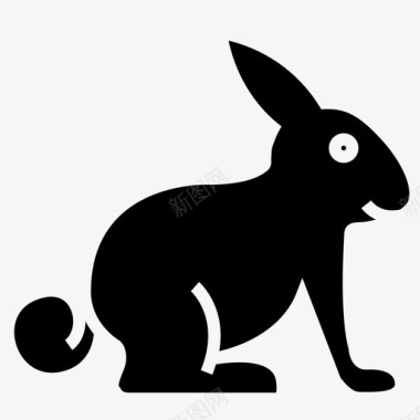 兔子动物森林图标图标