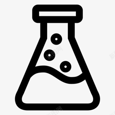 erlenmeyer烧瓶化学科学图标图标