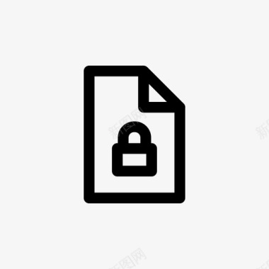 文件安全文档锁定图标图标