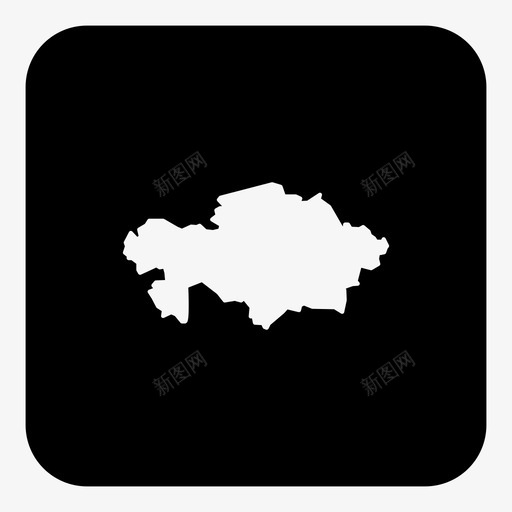 哈萨克斯坦国家位置图标svg_新图网 https://ixintu.com 世界地图广场 位置 哈萨克斯坦 国家 地图