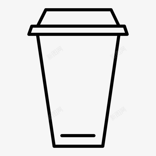 咖啡杯纸杯外卖图标svg_新图网 https://ixintu.com 去餐馆 咖啡杯 外卖 纸杯